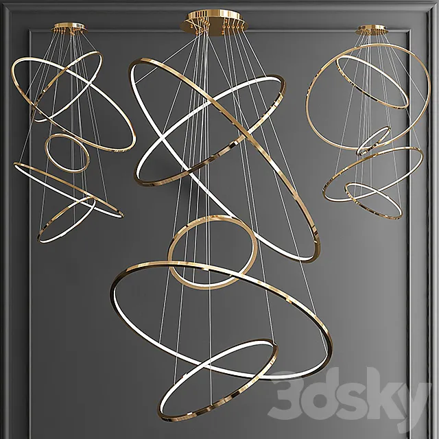 Chandelier Lohja by Cameron Design House 3D Model