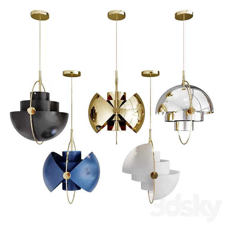 Chandelier louis weisdorff multi-lite pendant 3D Model