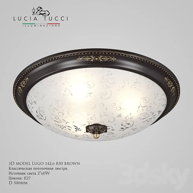 Chandelier Lugo 142.6 R50 brown 3DModel