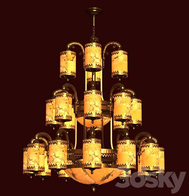 chandelier made of Onyx 3DModel