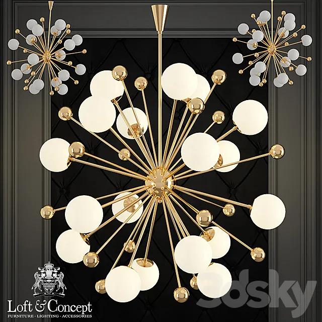 Chandelier Magic Circus Sputnik Chandeliers 01 3DModel