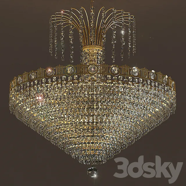 Chandelier Masiero Impero Deco VE 828 8 3DModel