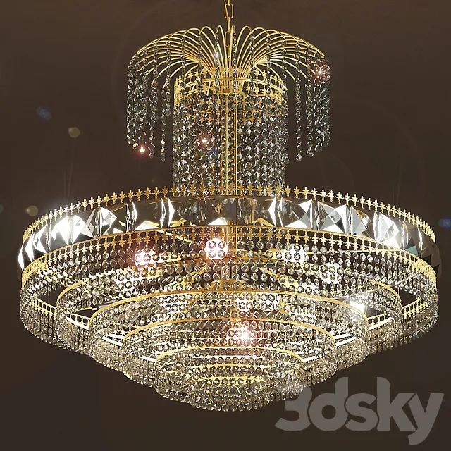Chandelier Masiero Impero Deco VE 830 13 3D Model