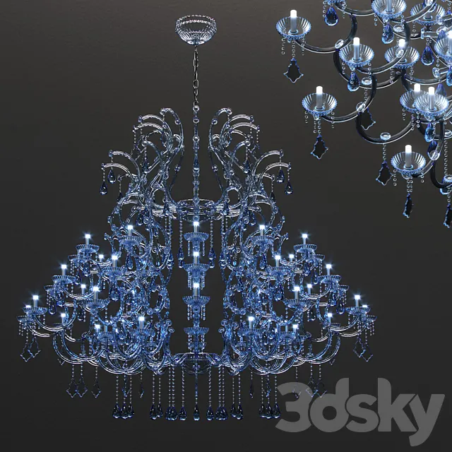 Chandelier Masiero Maria Teresa VE 906 49 3D Model