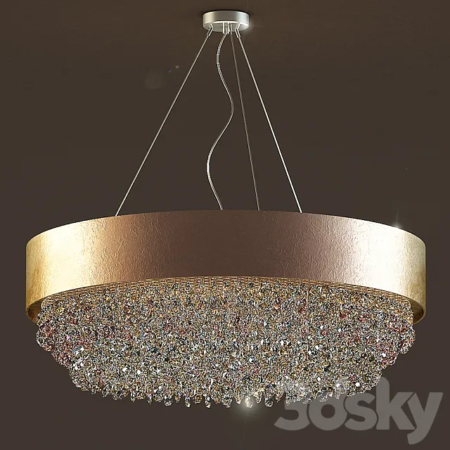 Chandelier Masiero OLA S6 60 3DModel