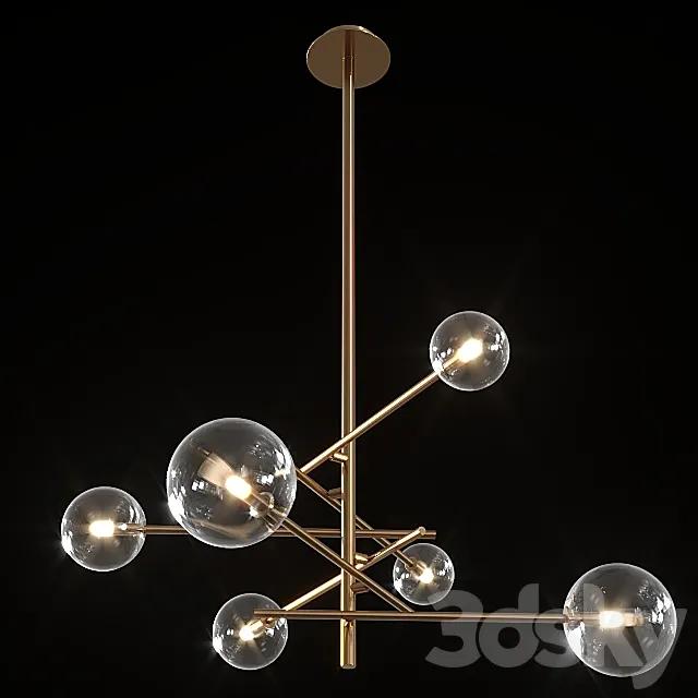 Chandelier Maxlight Lollipop P0294. 3D Model