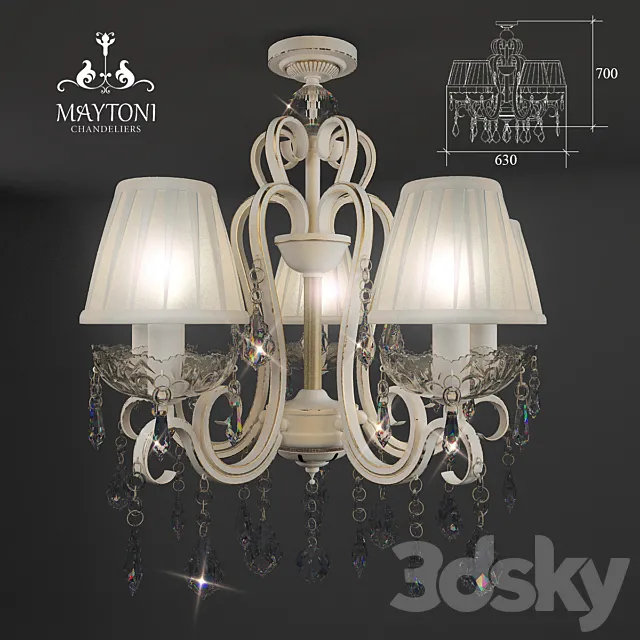 Chandelier maytoni ARM288-05-G 3D Model