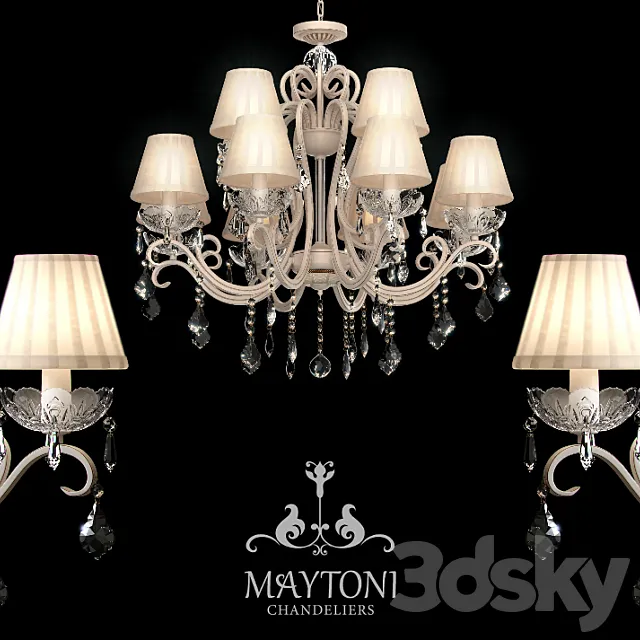 Chandelier Maytoni ARM288-12-G 3D Model
