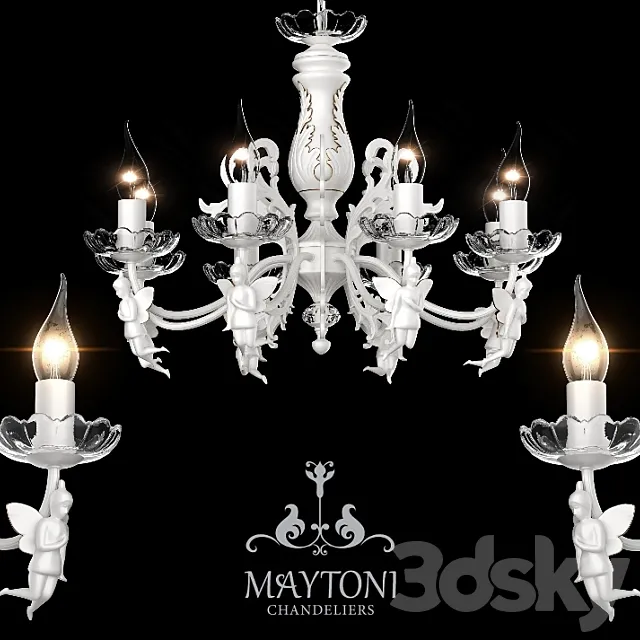 Chandelier Maytoni ARM392-08-W 3DModel