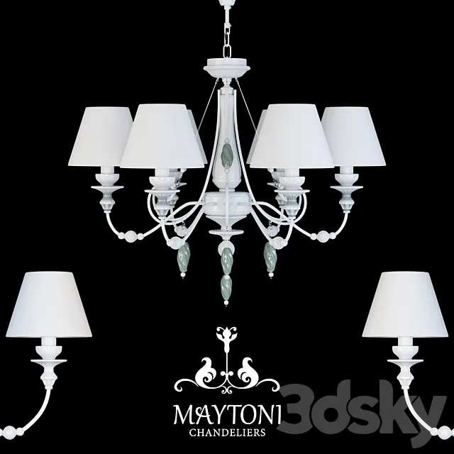 Chandelier Maytoni ARM540-06-W 3D Model
