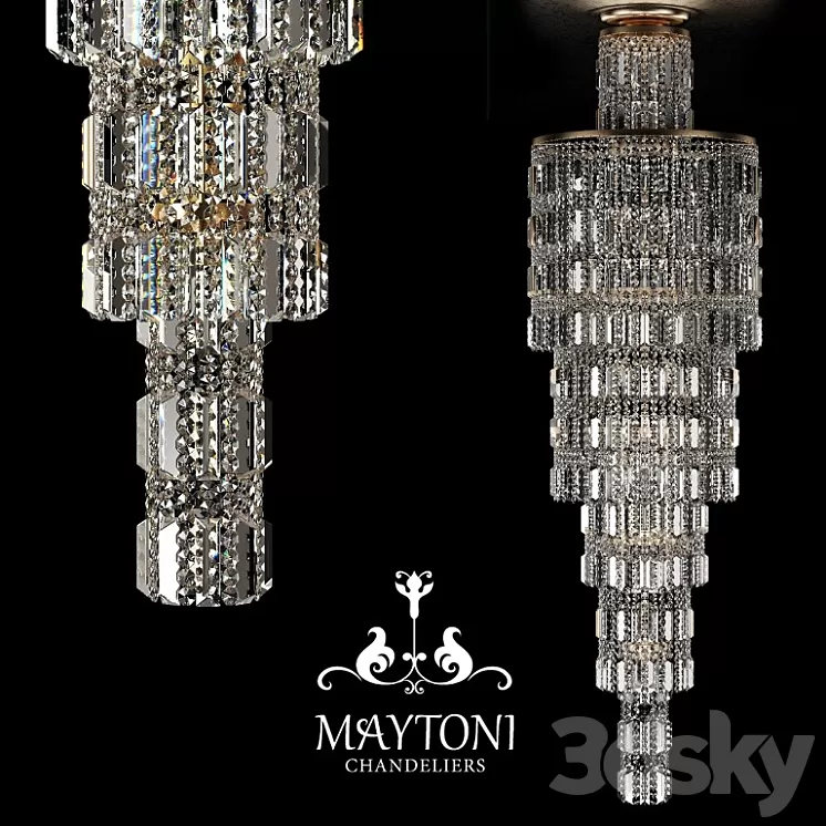 Chandelier Maytoni DIA003-PT50-G 3D Model
