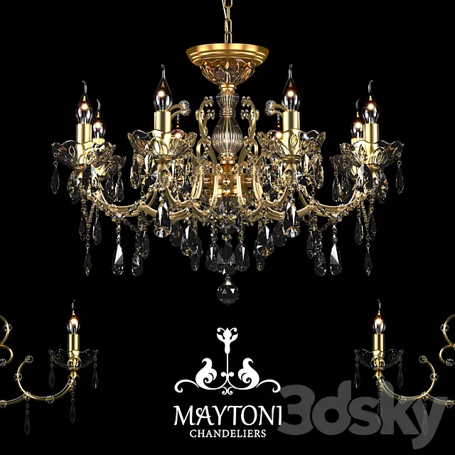 Chandelier Maytoni DIA004-08-G 3DModel
