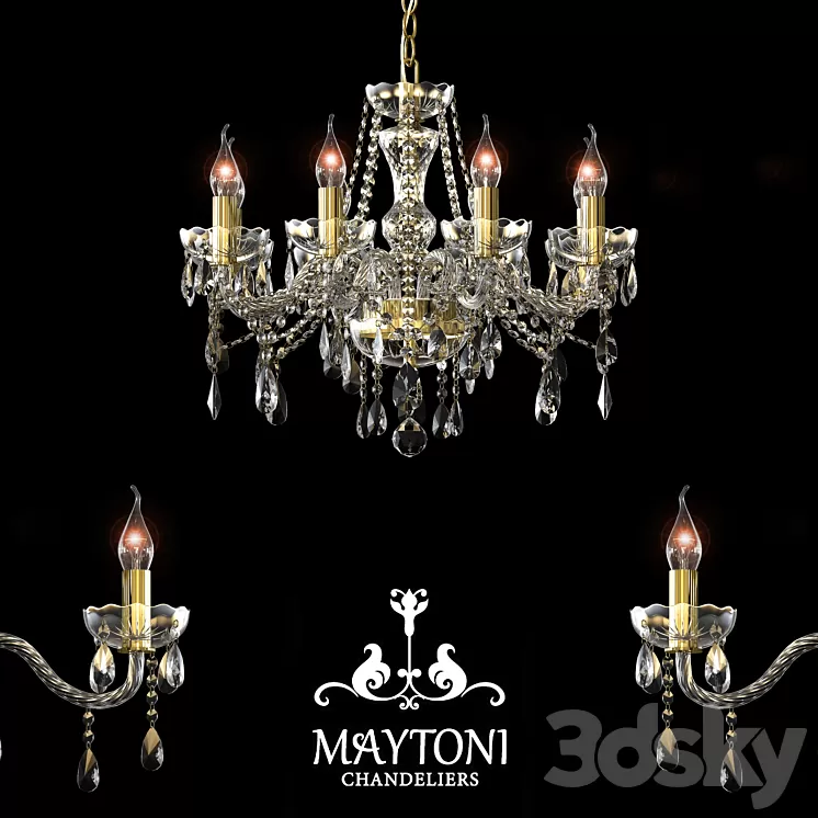 Chandelier Maytoni DIA019-08-G 3D Model
