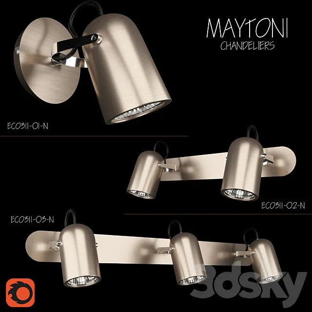 Chandelier Maytoni ECO311 3DModel