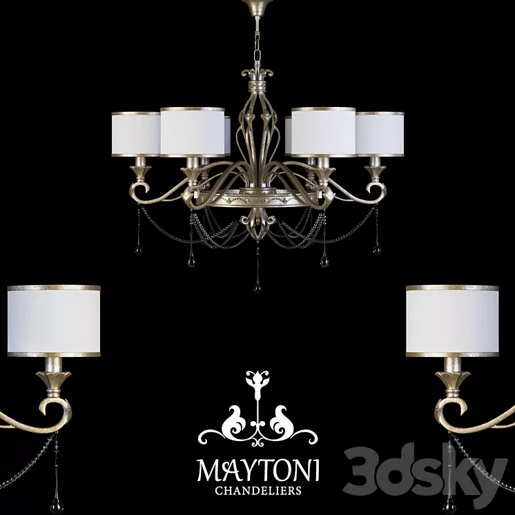 Chandelier Maytoni H235-06-G 3D Model
