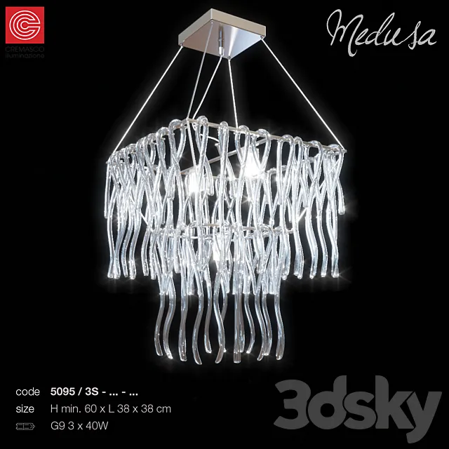 Chandelier Medusa Art 5095 3D Model