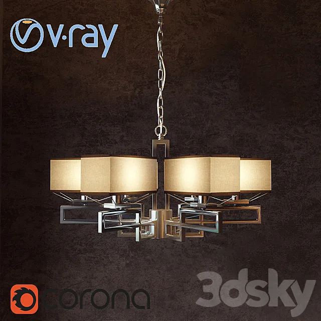 Chandelier Megapolis Maytoni MOD906-06-N 3DModel