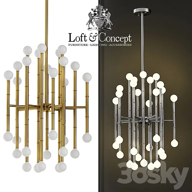 Chandelier Meurice Chandelier Jonathan Adler 3DModel