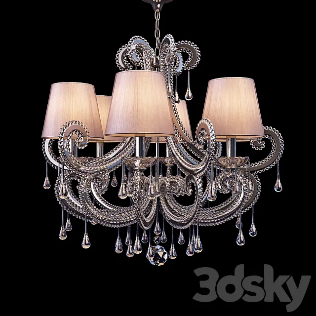 Chandelier Monmartre WL61583-6CH 3DModel