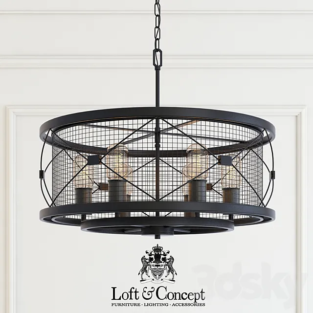 Chandelier mosquitoes caster chandelier 3DModel