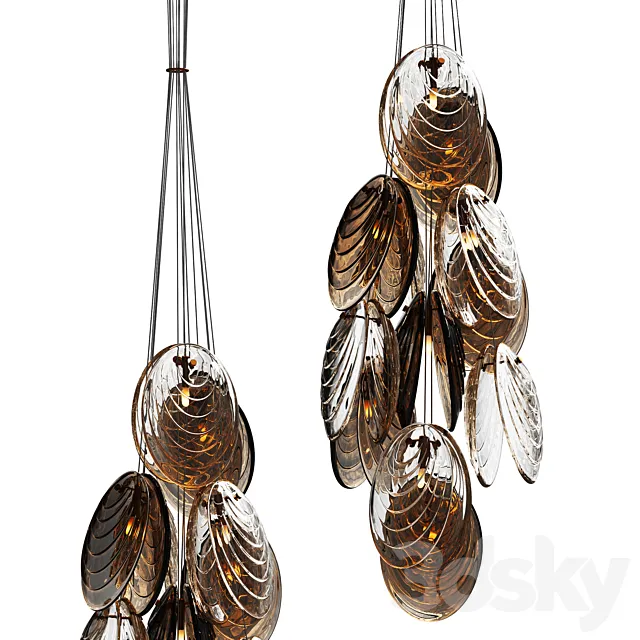 Chandelier MUSSELS by BOMMA 3D Model
