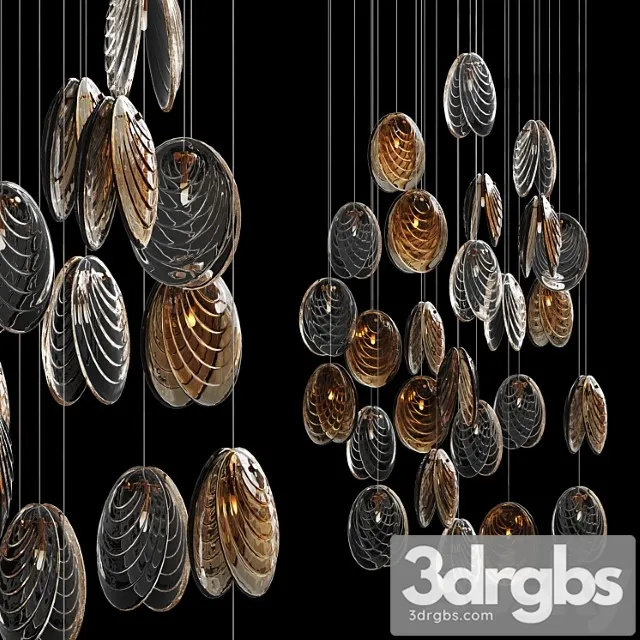 Chandelier mussels2 by bomma 3D Model Free