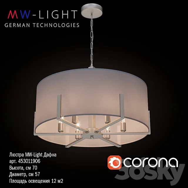 Chandelier MW-Light Daphne 453011906 3DModel