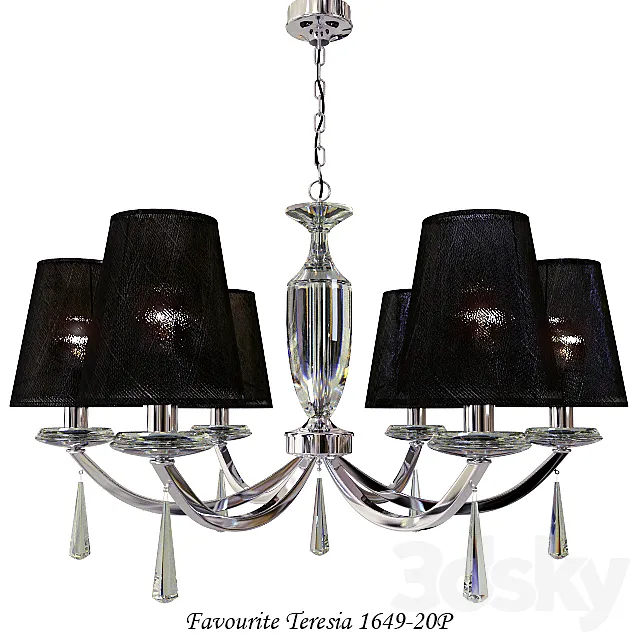 Chandelier Newport Florida 3246 _ S 3D Model