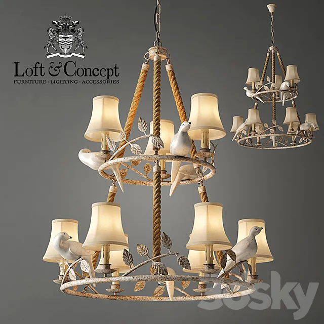 Chandelier Norman Bird Forest Patina 9 Free Download