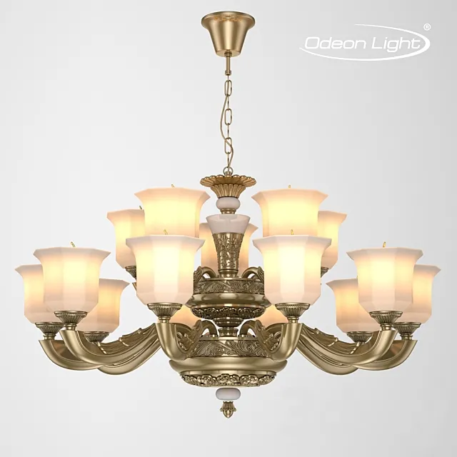 Chandelier ODEON LIGHT 3997_15 MERANO 3D Model