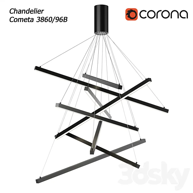 Chandelier odeon light cometa 3DModel