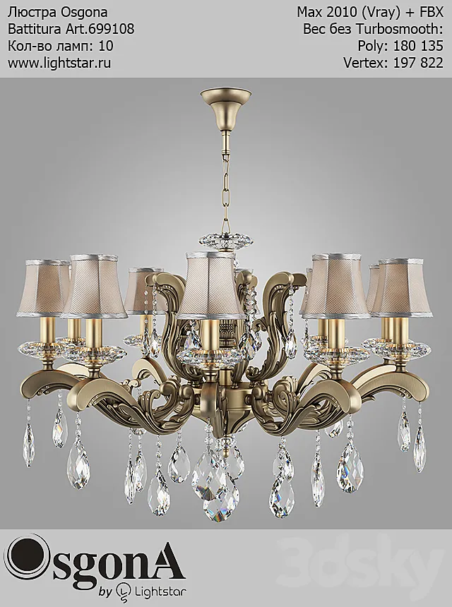 Chandelier Osgona Battitura Art.699108 Free Download