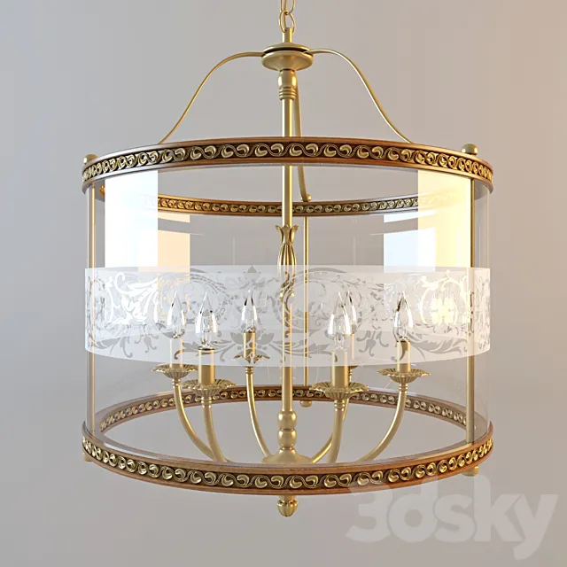 Chandelier Paderno Luce model 482 3D Model