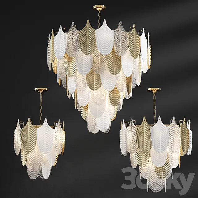 Chandelier pendant Abelia Chandelier Loft-Concept 3D Model