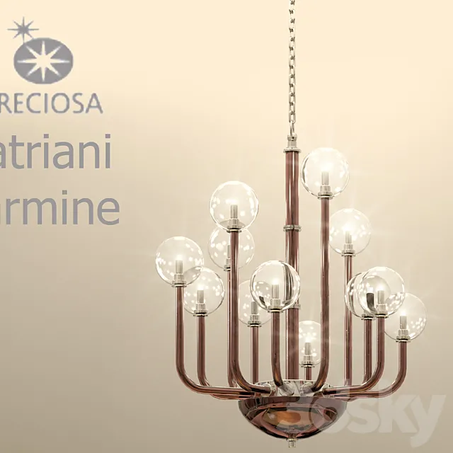 Chandelier Preciosa Satriani Carmine 3D Model