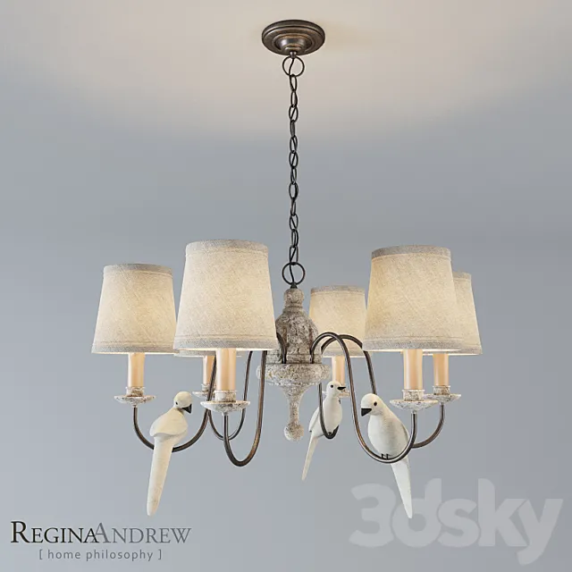 Chandelier - Regina Andrew - Antique Rusted 3DModel