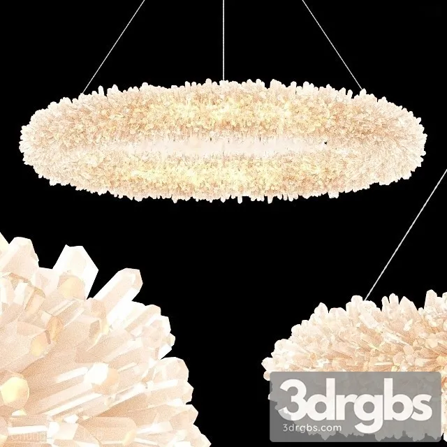 Chandelier Restoration Hardware Geode Quartz Crystal Chandelier 40 3D Model Free