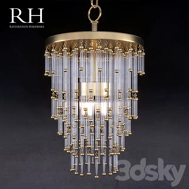 Chandelier Restoration Hardware Luciano 68120069 ABRS 3DModel