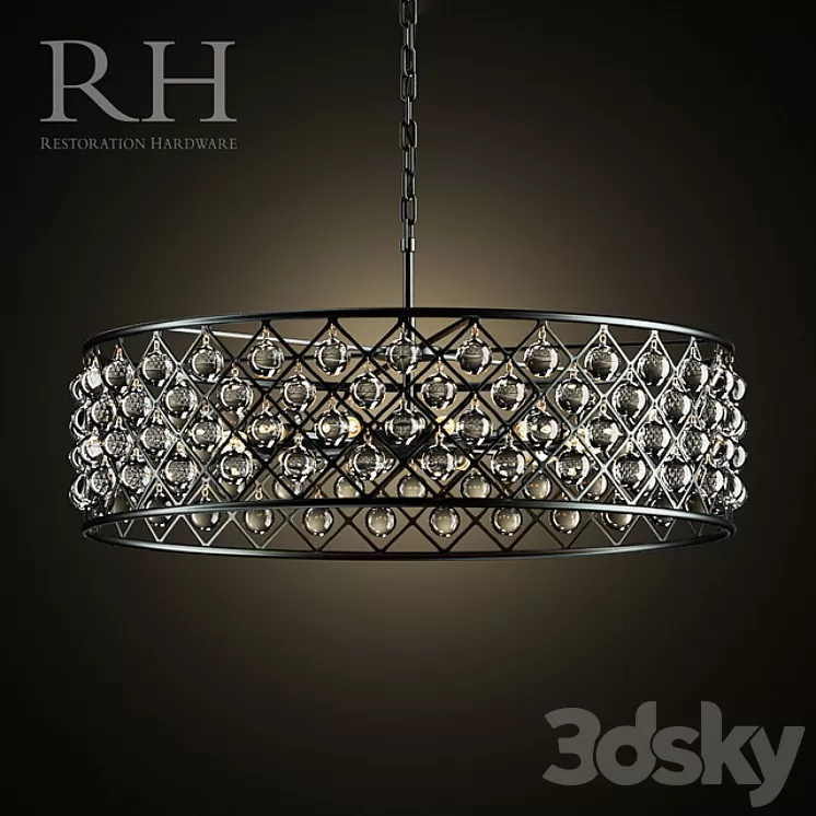 Chandelier RH SPENCER HOOP 3D Model