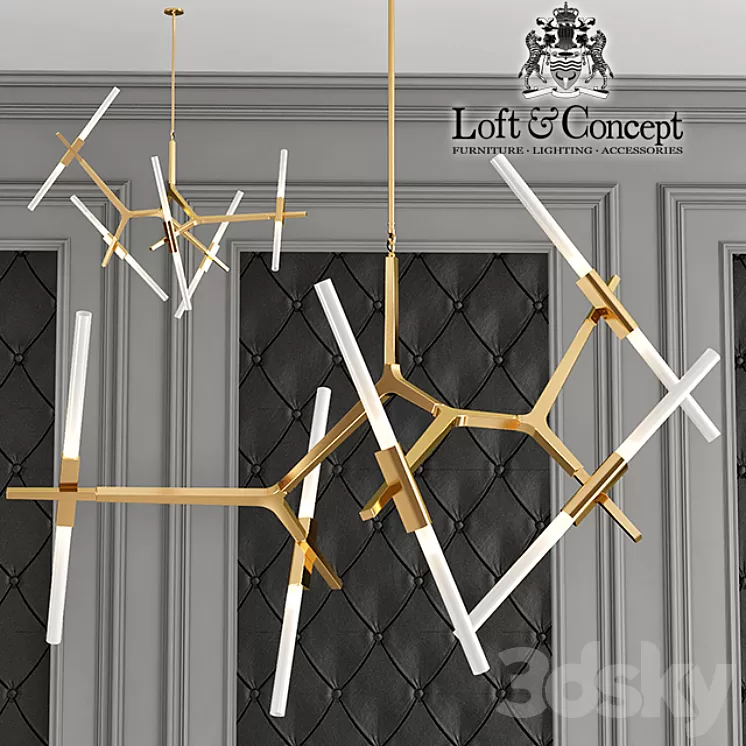 Chandelier Roll and Hill Agnes Chandelier 10 3D Model