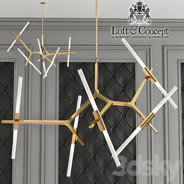 Chandelier Roll and Hill Agnes Chandelier 10 3DModel