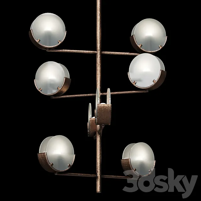 Chandelier Rooma lamp 02 3DModel