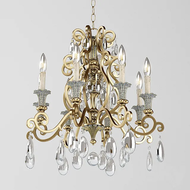 Chandelier Savoy Laurence 24 Inch 3DModel