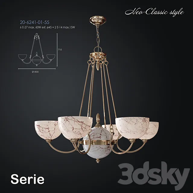 Chandelier Serie 3D Model
