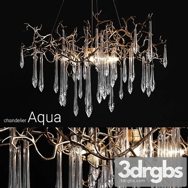Chandelier serip aqua 3D Model Free