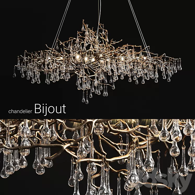 Chandelier serip bijout 3D Model