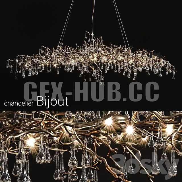 Chandelier serip bijout big 3D Model