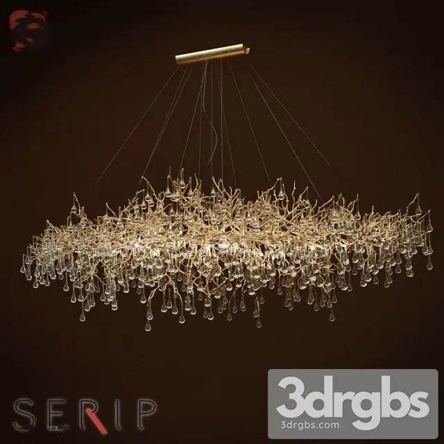 Chandelier Serip Bijout Oval X Large Chandelier 3D Model Download