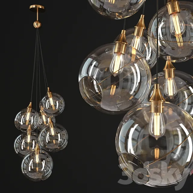 Chandelier Skye 6 Light 3D Model
