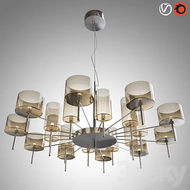 Chandelier SPILLRAY AXO LIGHT 3D Model